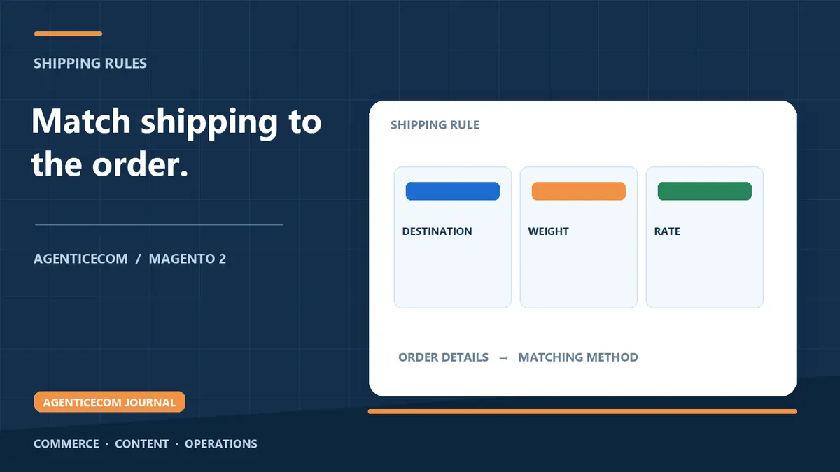 Magento 2 Shipping Table Rates: Setup, CSV & Beyond