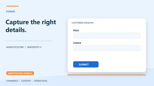 Magento 2 Form Builder: Custom Forms Without a Developer