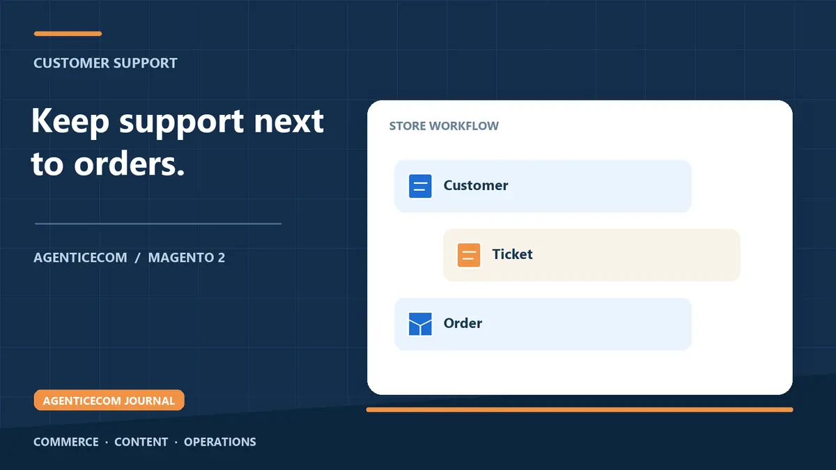 Magento 2 Helpdesk Extension: Support Tickets Next to the Order